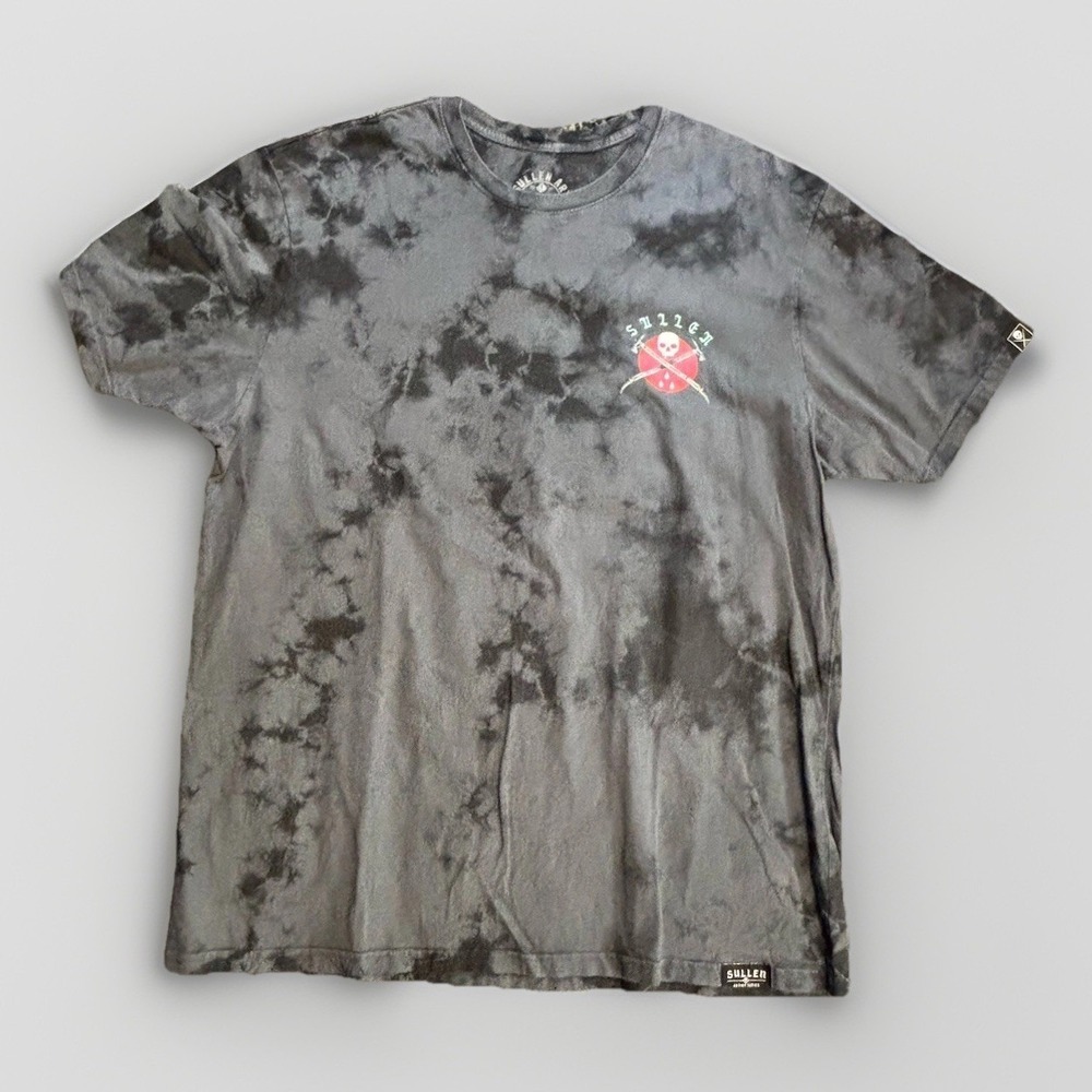 Sullen graphic t-shirt Cobra Snake Cross Hammers Premium Tie Dye Gray Men's 2XL